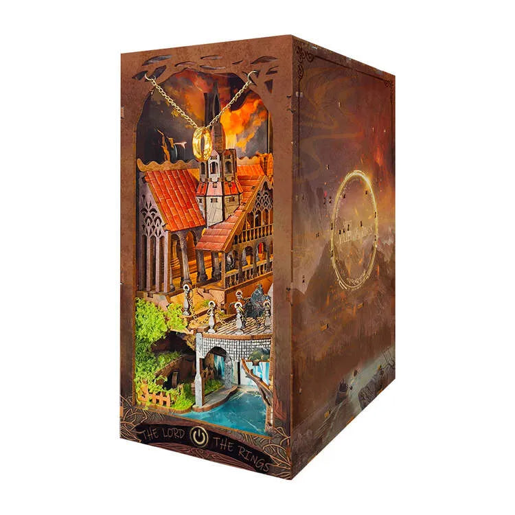 Book Nook - Valle del Espíritu del Anillo Mágico | inspirado en El Señor de los Anillos