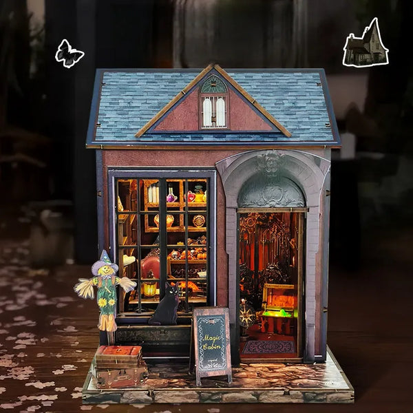 Miniaturowy zestaw do budowy domu - Ciemna chatka