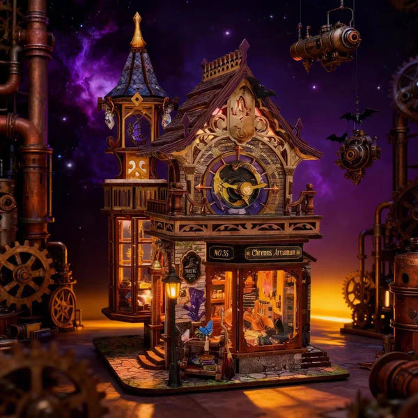Miniatura zestaw do budowy domu - Time Magic Club | 3D drewniane puzzle