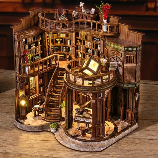 Miniaturowy zestaw do budowy domu - Marzycielska sala książek