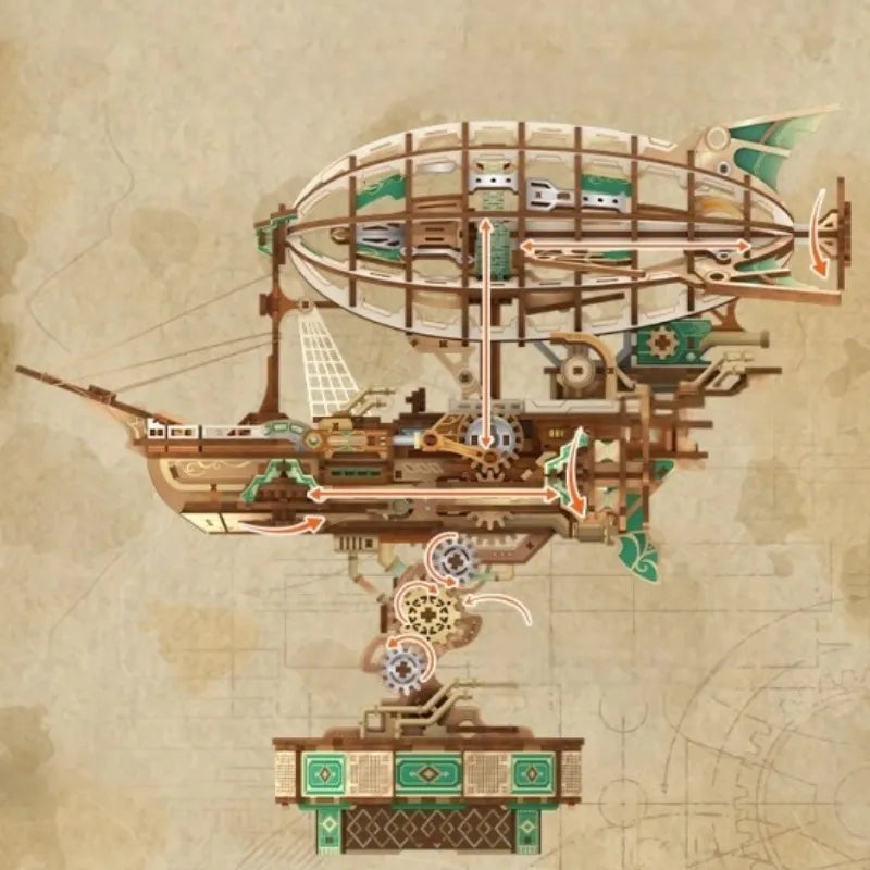 3D Wood Puzzle - Sailing in Fog