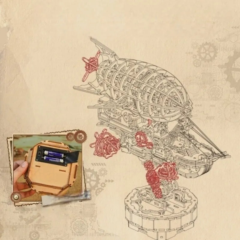 3D Wood Puzzle - Sailing in Fog