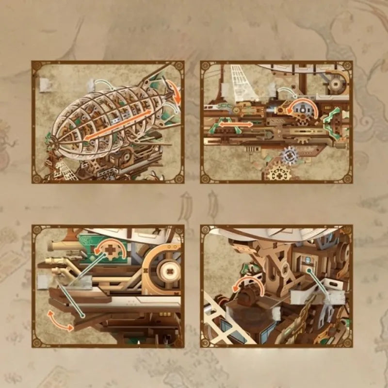 3D Wood Puzzle - Sailing in Fog