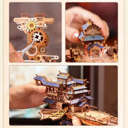 Puzzle de madera 3D - Viajero del viento