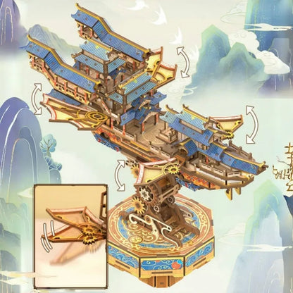 Puzzle de madera 3D - Viajero del viento