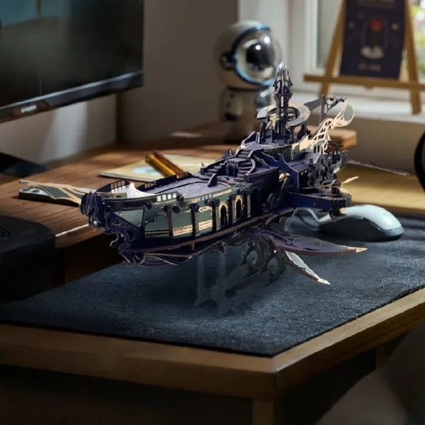 3D drewniane puzzle - Wielorybia Arka Wszechświata
