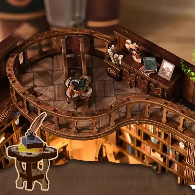 Miniaturowy zestaw do budowy domu - Marzycielska sala książek
