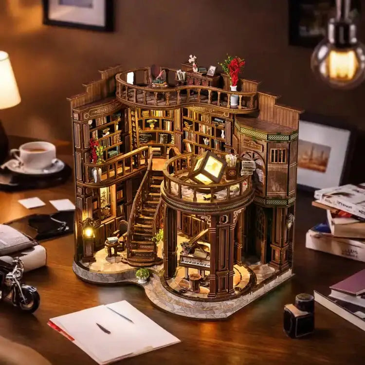 Miniaturowy zestaw do budowy domu - Marzycielska sala książek