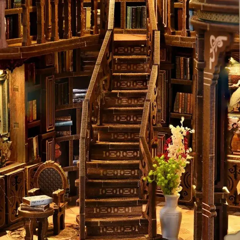Miniaturowy zestaw do budowy domu - Marzycielska sala książek