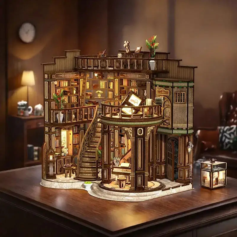 Miniaturowy zestaw do budowy domu - Marzycielska sala książek
