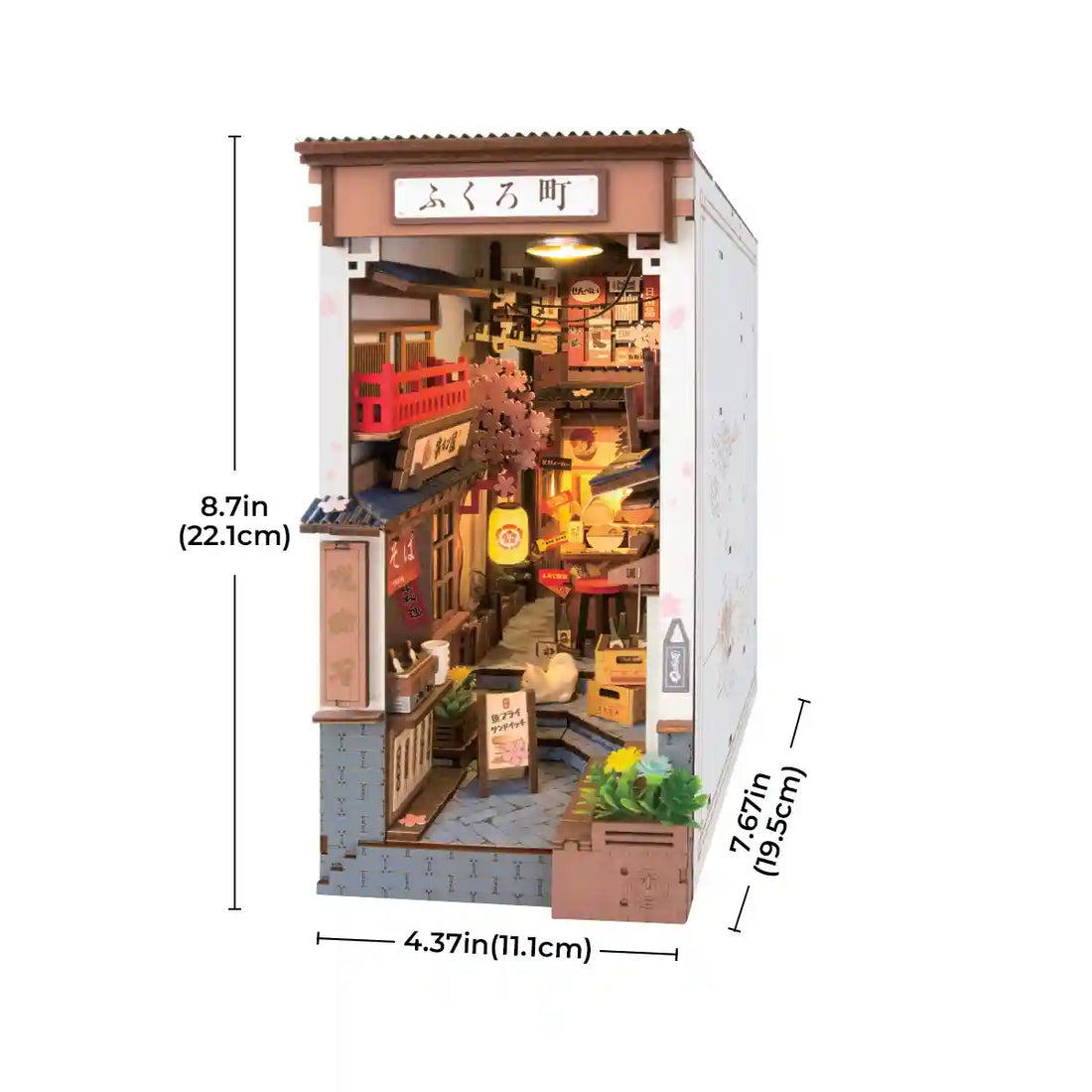 Aleja Wina Sakura — Zestaw DIY Book Nook