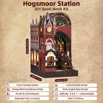 Zestaw DIY Book Nook Hogsmoor Station