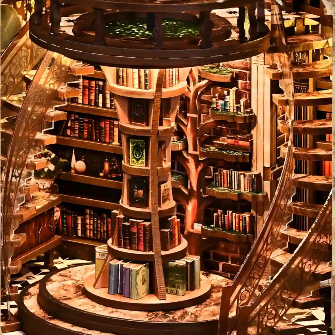Zestaw DIY Book Nook The Elder Oak