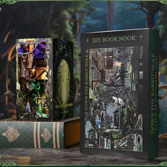 Book Nook - Por la Madriguera del Conejo Alicia en el País de las Maravillas