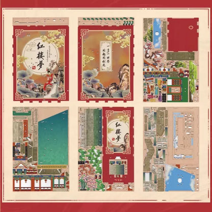 Book Nook - Sueño de Mansiones Rojas