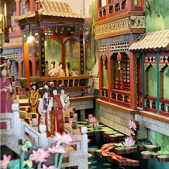 Book Nook - Sueño de Mansiones Rojas