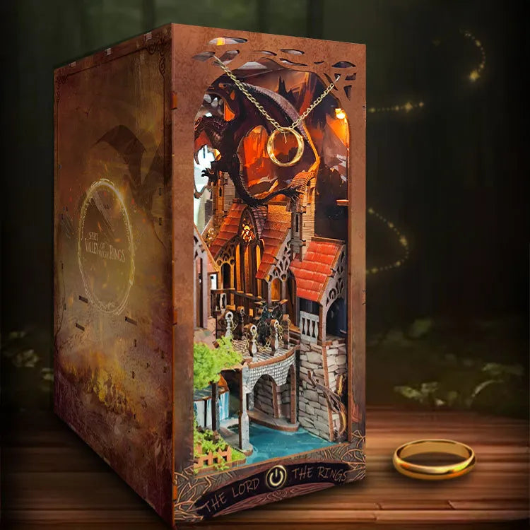 Book Nook - Valle del Espíritu del Anillo Mágico | inspirado en El Señor de los Anillos