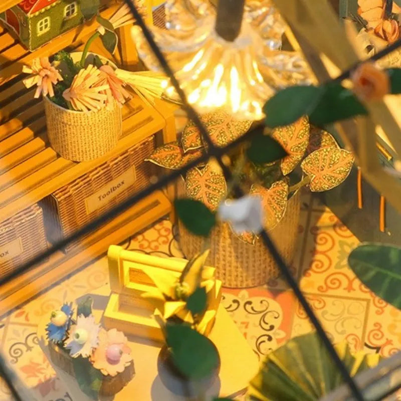 Miniature House - Sunshine Flower House