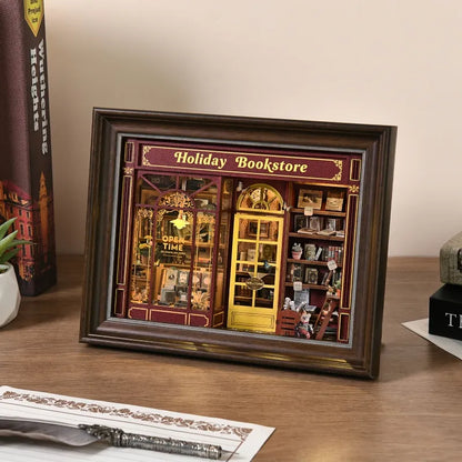 DIY 3D Picture Frame Kit - Street Corner Holiday Bookstore