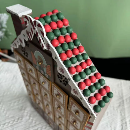 Gingerbread Wooden House Advent Calendar