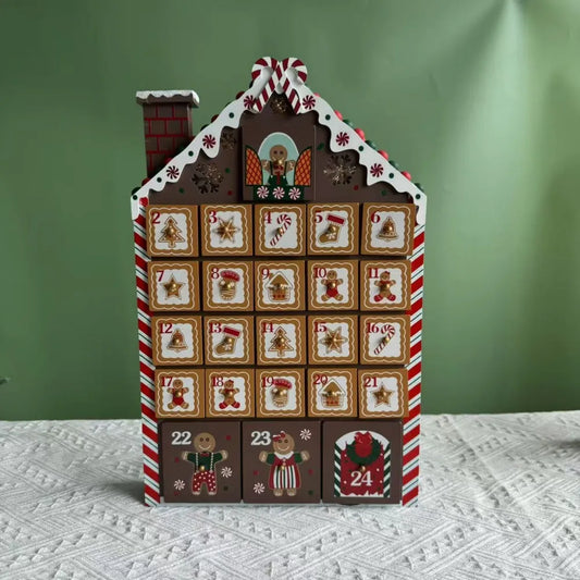 Gingerbread Wooden House Advent Calendar