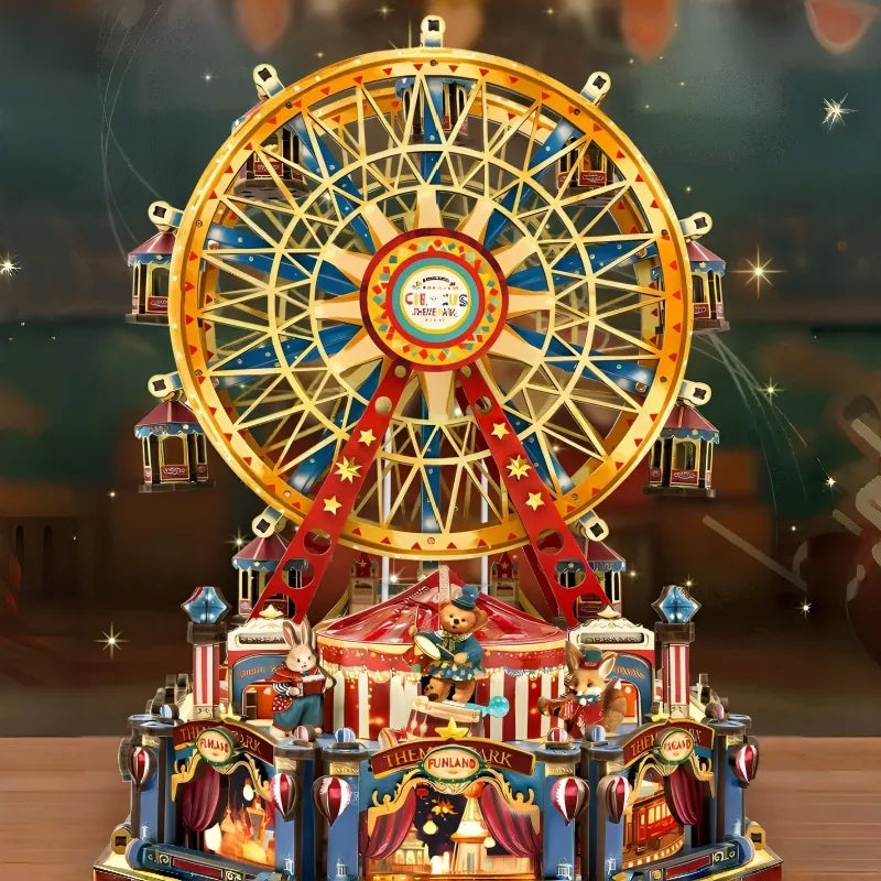 Caja de música de madera DIY - Century Ferris Wheel