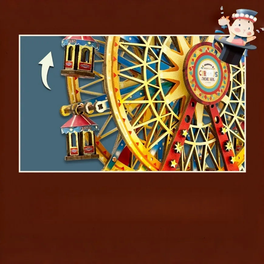 Caja de música de madera DIY - Century Ferris Wheel