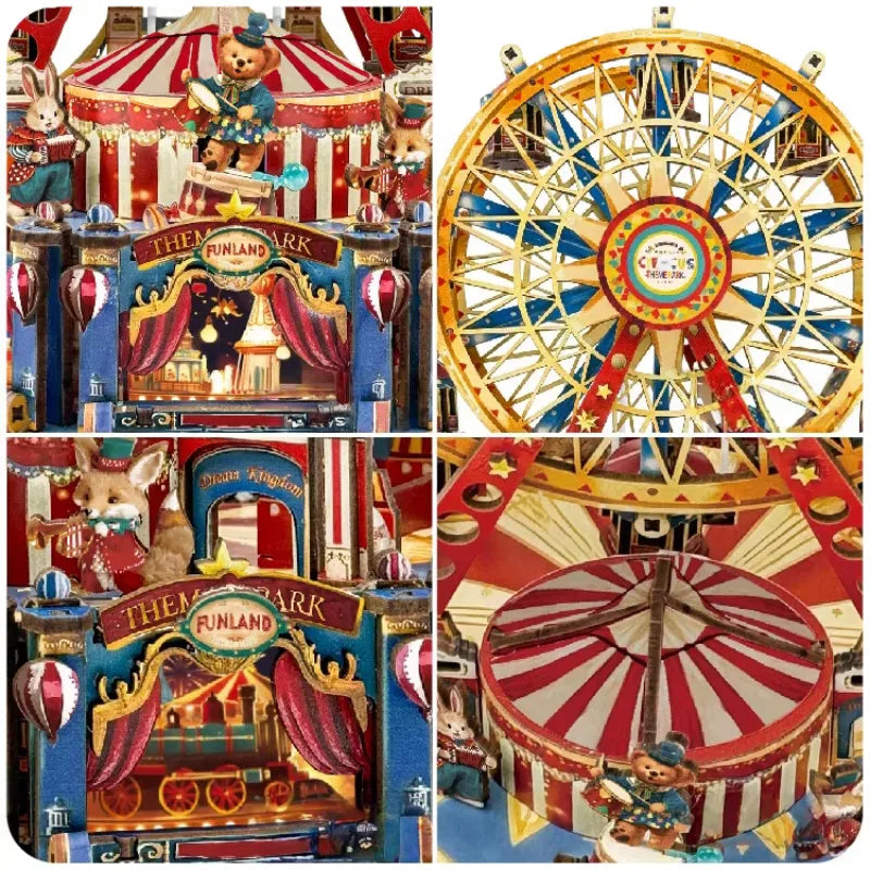 Caja de música de madera DIY - Century Ferris Wheel