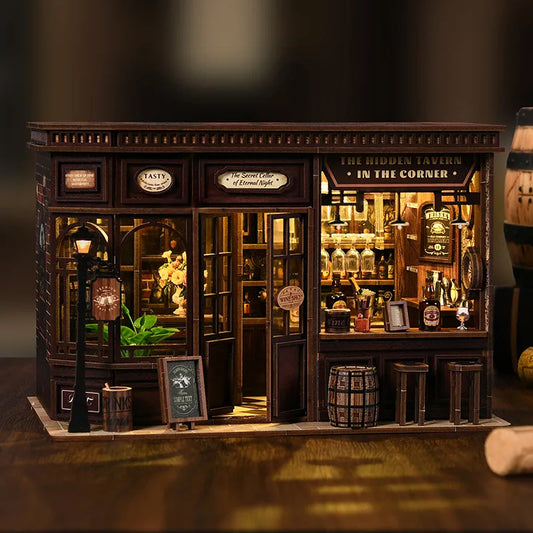 Kit de Casa en Miniatura - Book Nook Corner Tavern