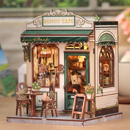Kit de Casa en Miniatura - Book Nook Sunny Cafe