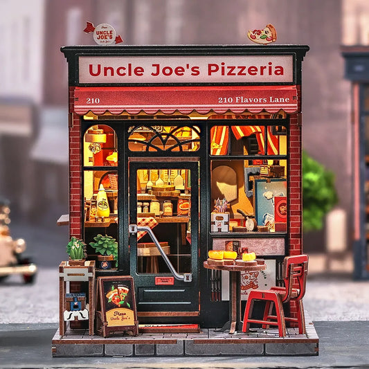 Kit de casa en miniatura - Pizzería del tío Joe