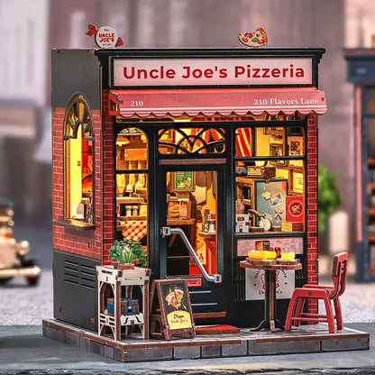 Kit de casa en miniatura - Pizzería del tío Joe