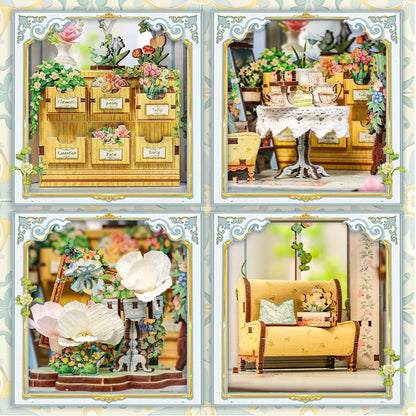 Kit de Casa en Miniatura - Book Nook Windsor Flower House