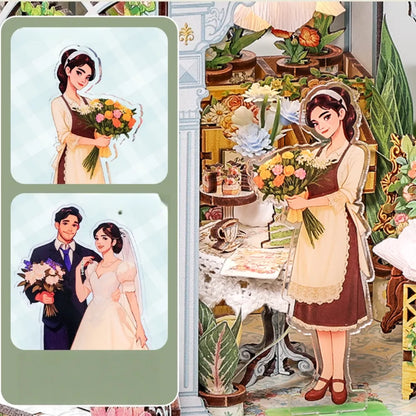 Kit de Casa en Miniatura - Book Nook Windsor Flower House