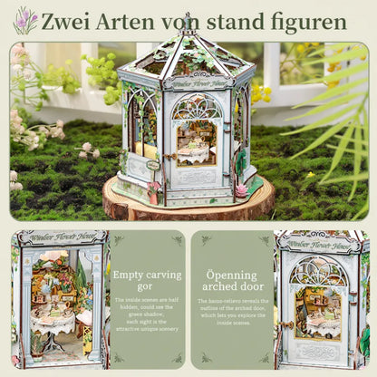 Kit de Casa en Miniatura - Book Nook Windsor Flower House