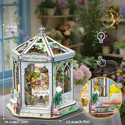 Kit de Casa en Miniatura - Book Nook Windsor Flower House