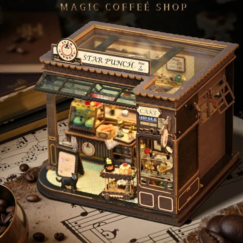 Kit de casa en miniatura - Cafetería mágica