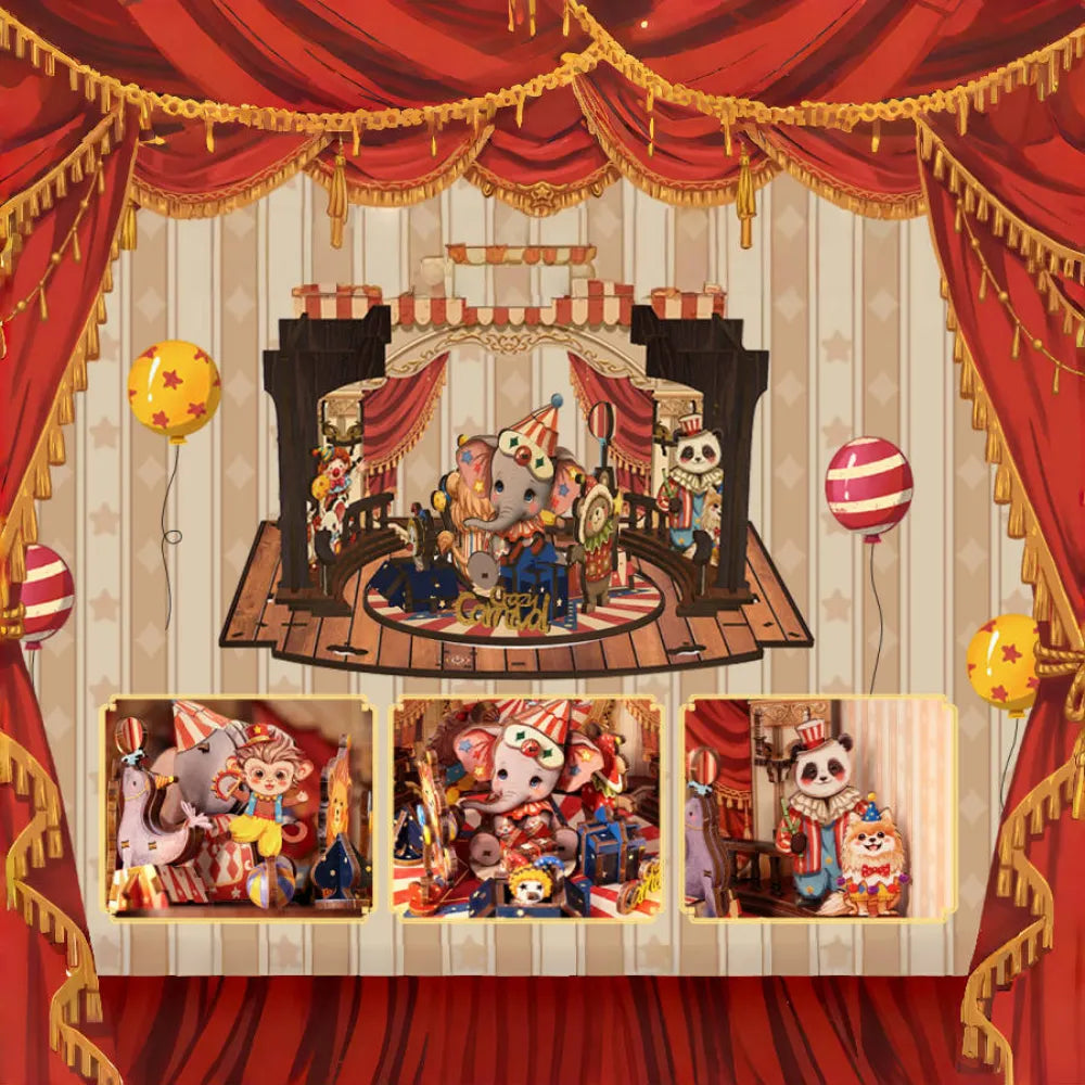 Caja de Música DIY de Madera - Carnaval de Animales